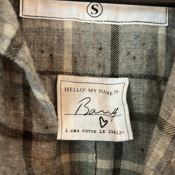 Frank & Eileen | Gray Plaid Barry Long Sleeve Flannel Size Small Quiet Luxury - Picture 4 of 10